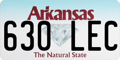 AR license plate 630LEC