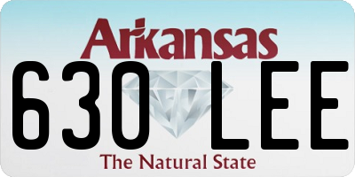 AR license plate 630LEE