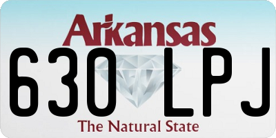 AR license plate 630LPJ