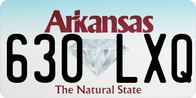 AR license plate 630LXQ