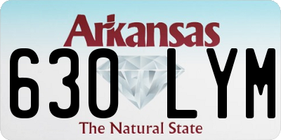 AR license plate 630LYM