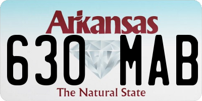 AR license plate 630MAB