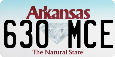 AR license plate 630MCE