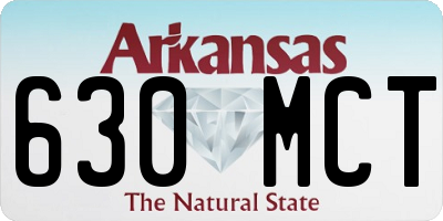 AR license plate 630MCT