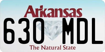 AR license plate 630MDL