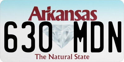 AR license plate 630MDN