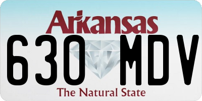 AR license plate 630MDV