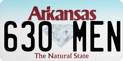AR license plate 630MEN