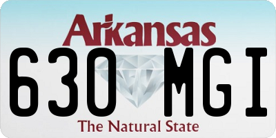 AR license plate 630MGI