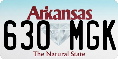 AR license plate 630MGK