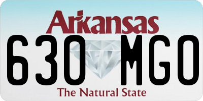 AR license plate 630MGO