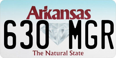 AR license plate 630MGR