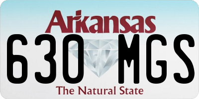 AR license plate 630MGS