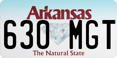 AR license plate 630MGT