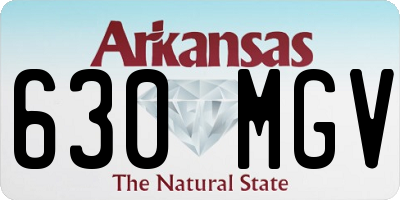 AR license plate 630MGV
