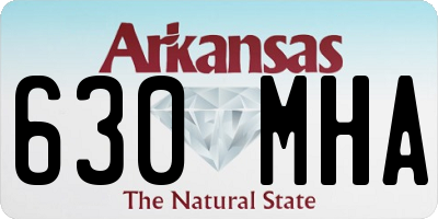 AR license plate 630MHA