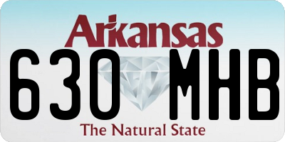 AR license plate 630MHB