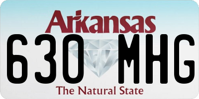 AR license plate 630MHG