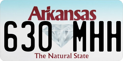 AR license plate 630MHH