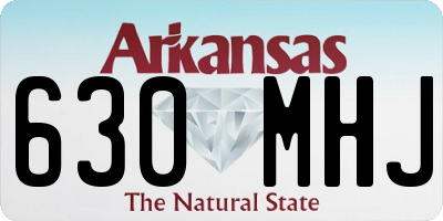 AR license plate 630MHJ