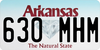 AR license plate 630MHM