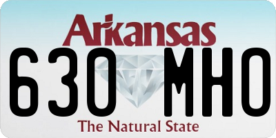 AR license plate 630MHO