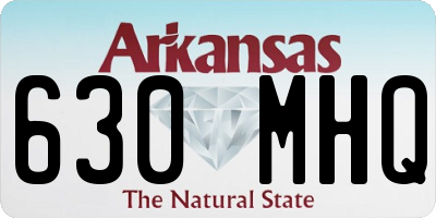 AR license plate 630MHQ