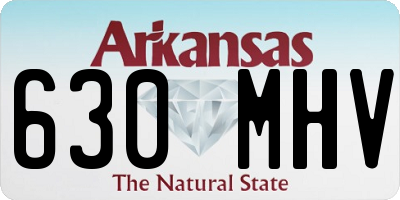 AR license plate 630MHV