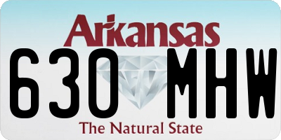 AR license plate 630MHW