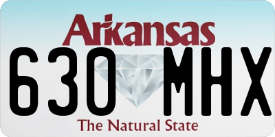 AR license plate 630MHX