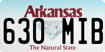 AR license plate 630MIB
