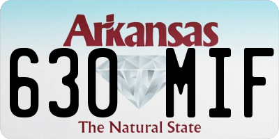 AR license plate 630MIF