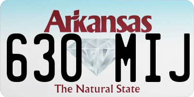 AR license plate 630MIJ