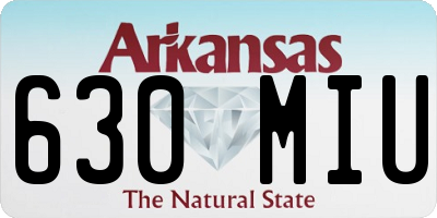 AR license plate 630MIU
