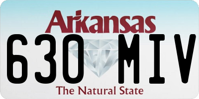AR license plate 630MIV