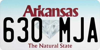 AR license plate 630MJA
