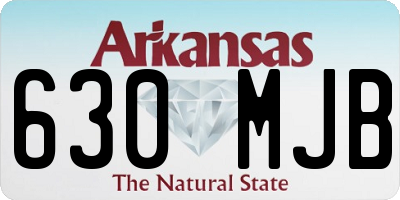 AR license plate 630MJB