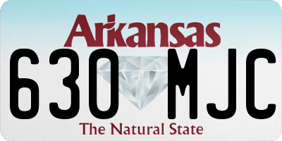 AR license plate 630MJC