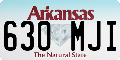 AR license plate 630MJI