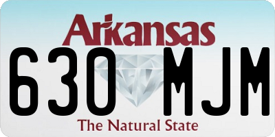 AR license plate 630MJM