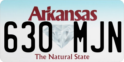 AR license plate 630MJN