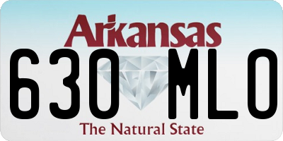 AR license plate 630MLO