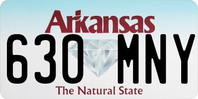 AR license plate 630MNY