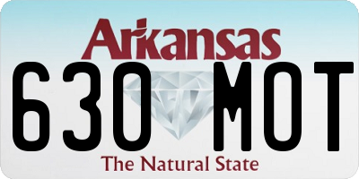 AR license plate 630MOT