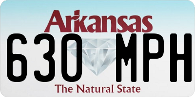 AR license plate 630MPH