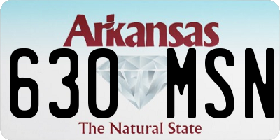 AR license plate 630MSN