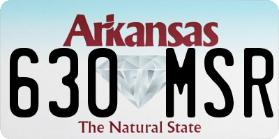 AR license plate 630MSR