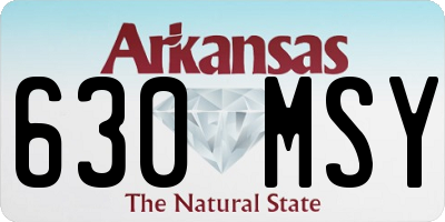AR license plate 630MSY