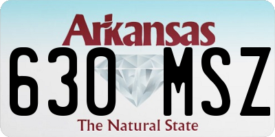 AR license plate 630MSZ