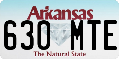 AR license plate 630MTE